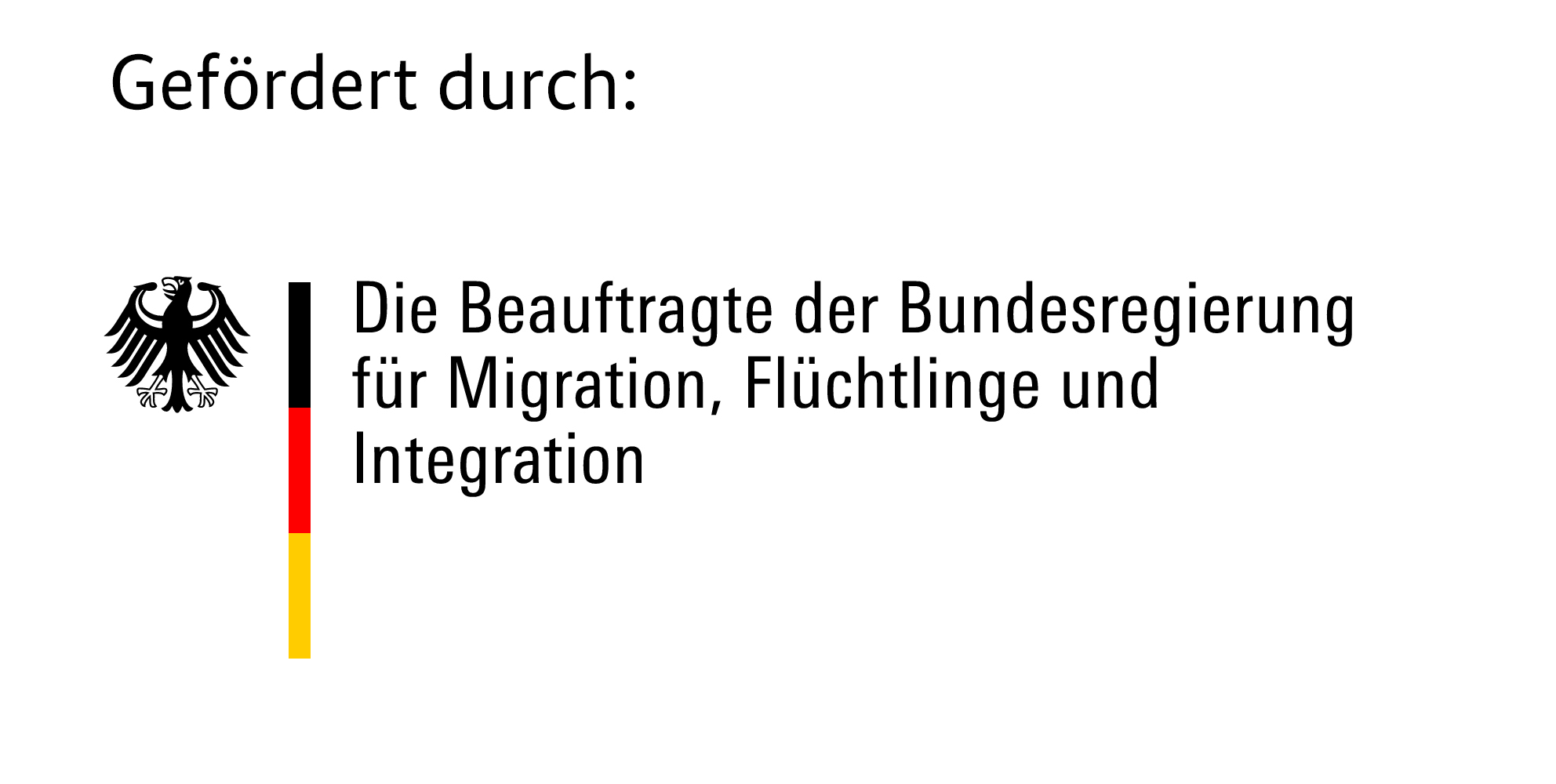 Logo Beauftragte der Bundesregierung für Migration, Flüchtlinge und Integration Logo Beauftragte der Bundesregierung für Migration, Flüchtlinge und Integration